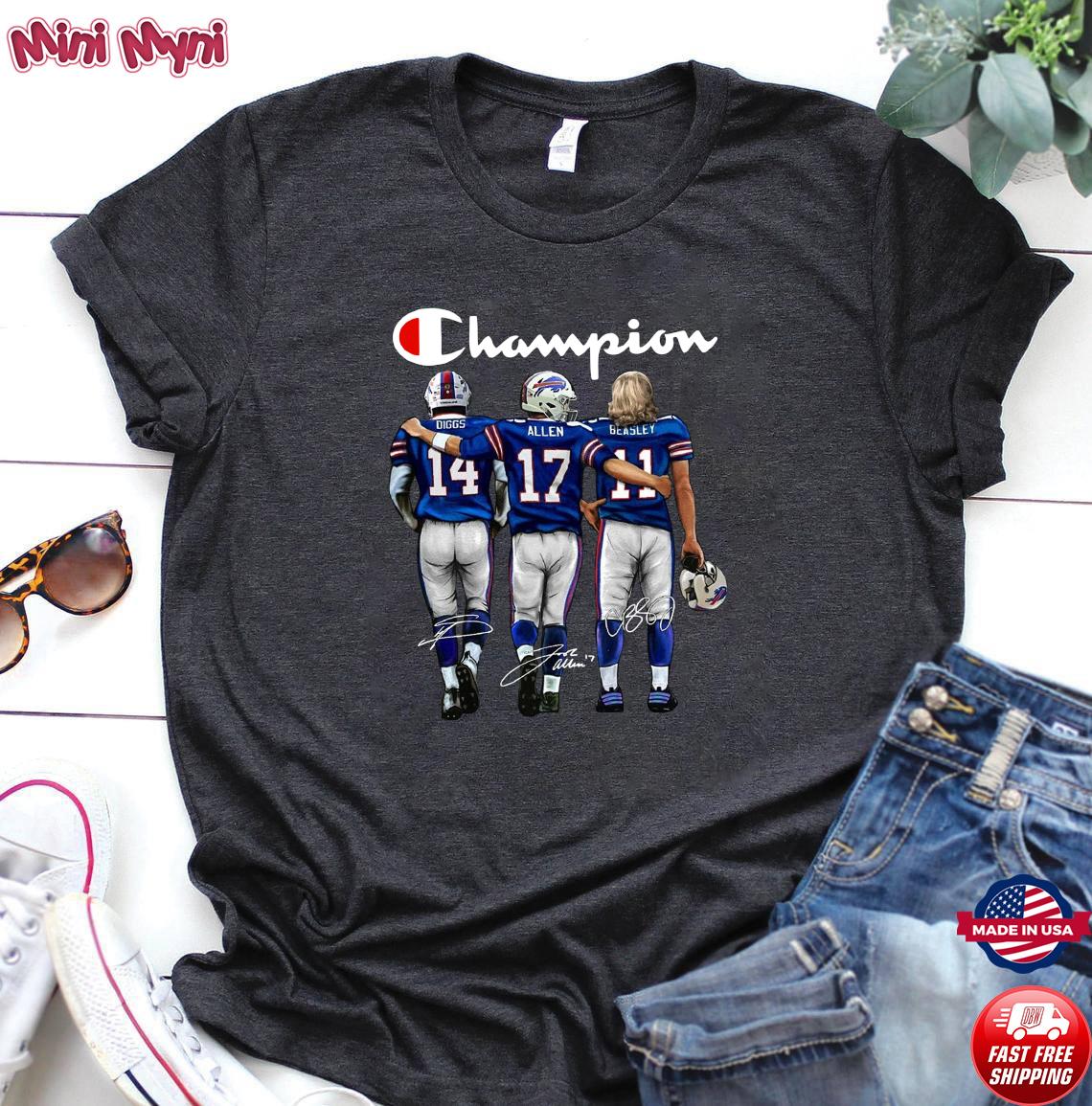 Buffalo Bills Von Miller Dane Jackson Stefon Diggs Josh Allen and Sean  Mcdermott abbey road signatures shirt, hoodie, sweater, long sleeve and  tank top