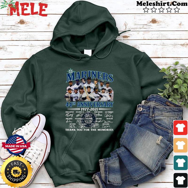 Official The Blue Jays 44th Anniversary 1977-2021 Thank You For The  Memories Shirt, hoodie, tank top