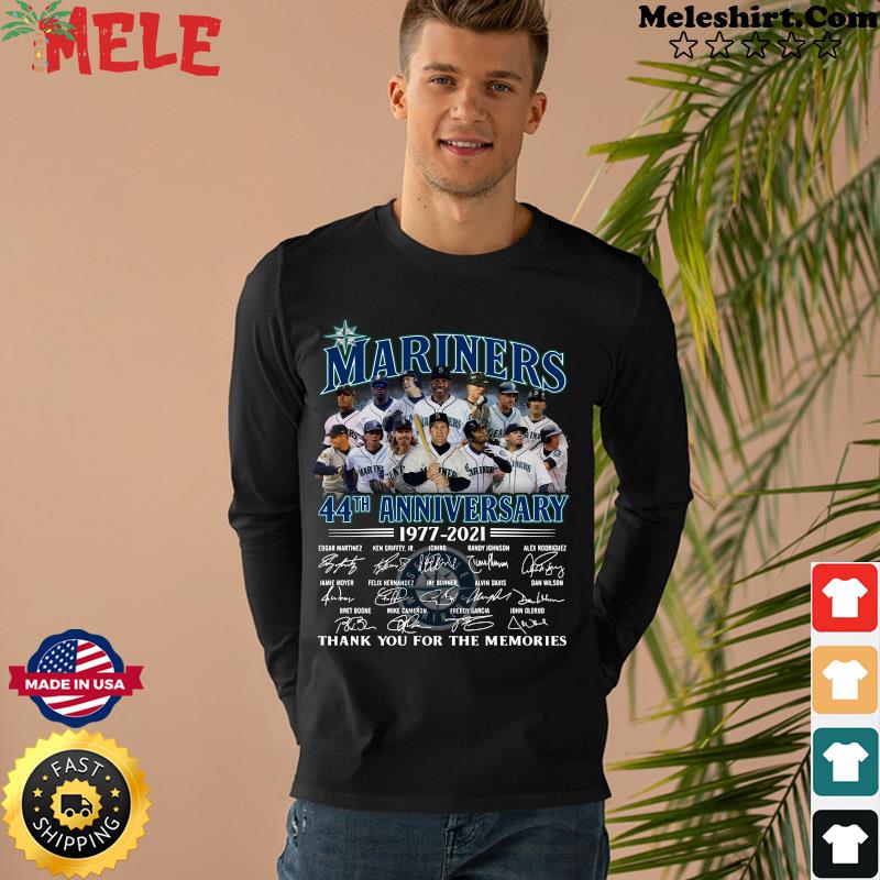 Official The Blue Jays 44th Anniversary 1977-2021 Thank You For The  Memories Shirt, hoodie, tank top