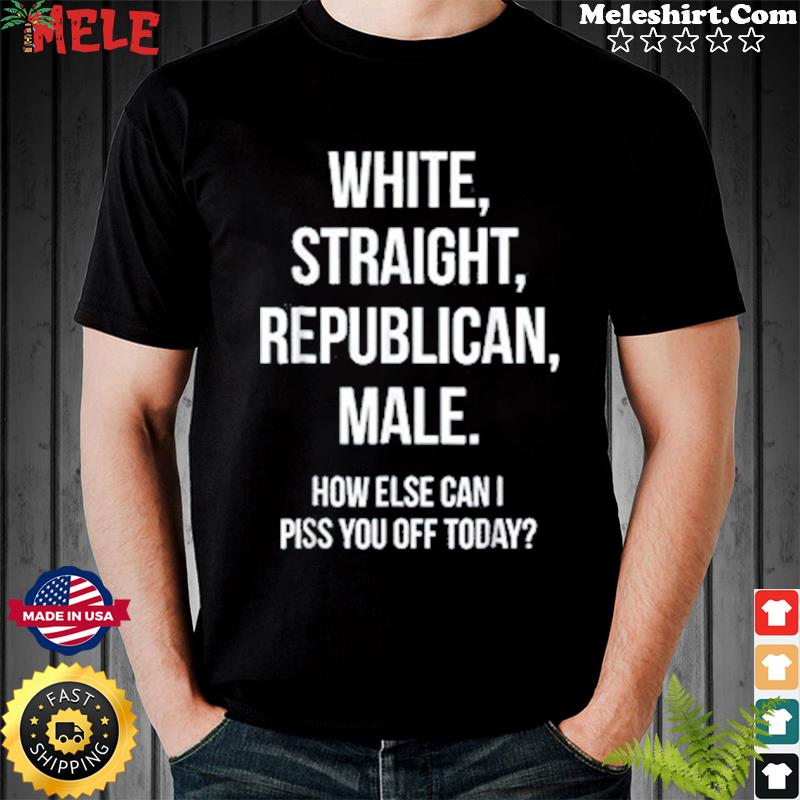 White Straight Republican and Male T-Shirt