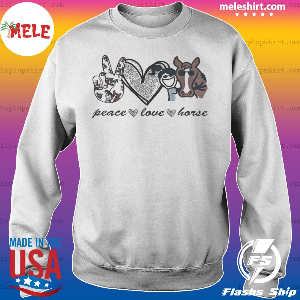 peace love horses t shirt